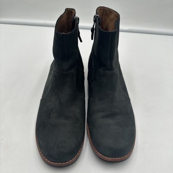 Olukai Womens Kaona II Ankle Side zip Black Leather Boots US W 8 EUR 38 - Picture 2 of 9